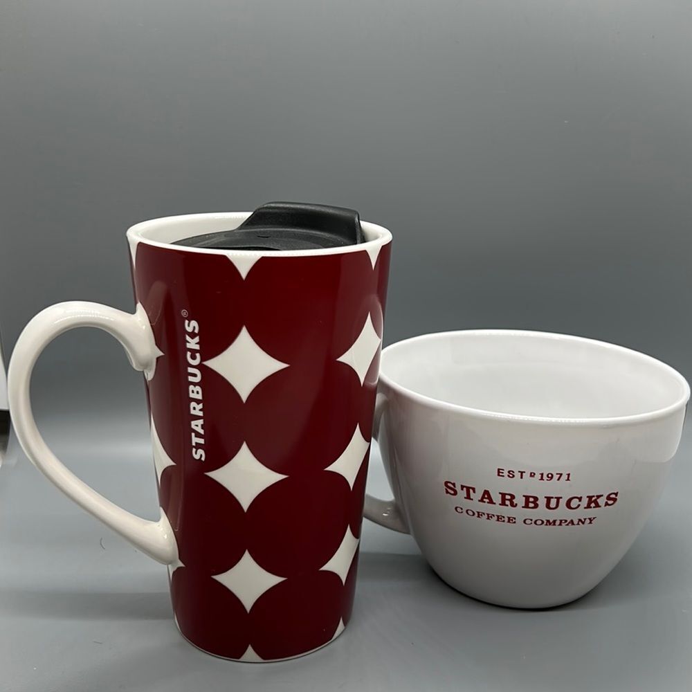 Starbucks Bundle of 2 Coffee Mugs.